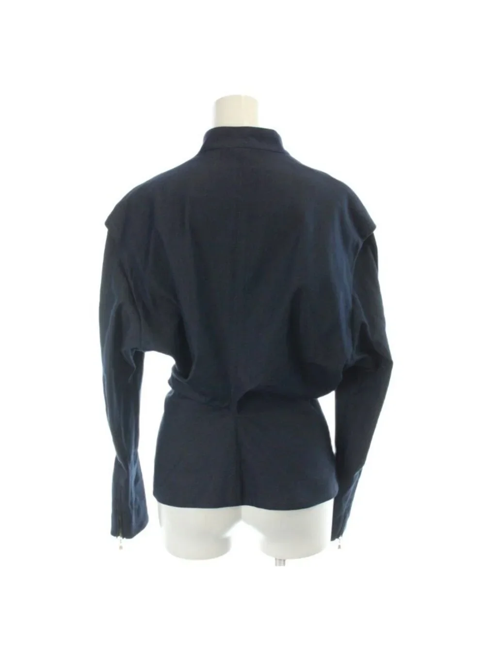Louis Vuitton Denim Jacket Stand Color Stretch 40 Navy MW
